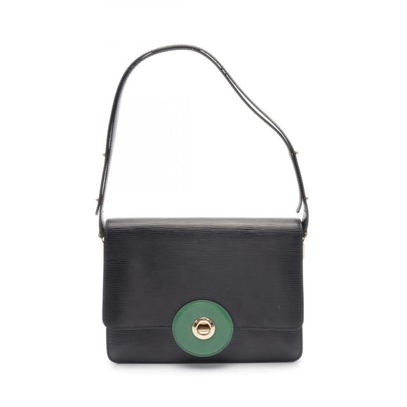 Louis Vuitton Epi Black Run Green Shoulder Bag Leather - Picture 1 of 8